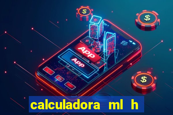 calculadora ml h para mcg kg min